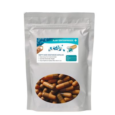 Ajay Enterprises Empty Vegetarian Capsules SIZE 0 (500 MG) (PACK OF 1000) (DARK SKIN LIGHT SKIN, SIZE 0 (500 MG))