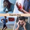 FIZZOQI Hand-Woven Copper Magnetic Ring | Adjustable Open Design with 4 Magnets for Men & Women view 4