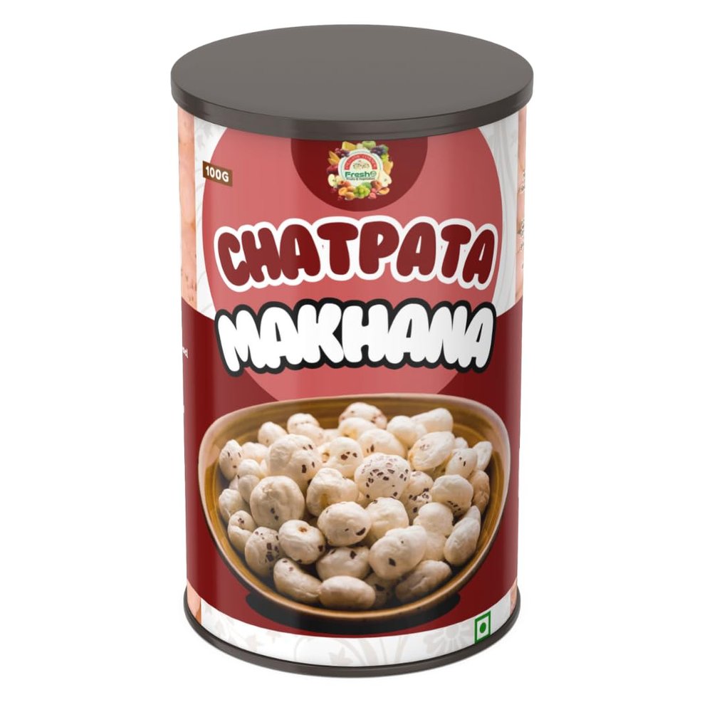 Chatpata Makhana | Healthy Snacks | Gluten Free | MSG Free | Antioxidant | Rich Calcium | Zero Trans Fat | Zero cholesterol (Chatpata) - 100grm