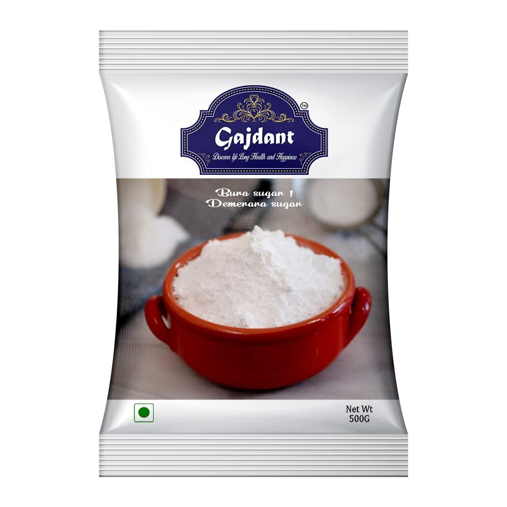 Gajdant Boora Sugar, Traditional Indian Desserts, Prasad, and Sweet Beverages - Fine Powdered Sugar, Ideal for Cooking and Baking - 500g Pack