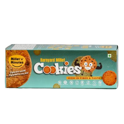 Millet 'n' Minutes Millet Cookies Baking-fresh Delicious Flavor | Gifts Hamper For Friends And Family 100GM (Pack of 2, Banyard Millet)