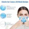 GRAPE 3PLY Melt-Blown Fabric Disposable Face Mask with Nose Clip (BLUE, 500 PCS) view 4