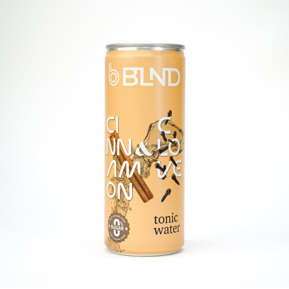 BLND Cinnamon and Clove Tonic Water | Pack of 8 | No Sugar | Low Calorie | Party Mixer |