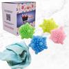 Prostuff.in Laundry Scrubbing Balls || Laundry Dryer Balls Washing Ball || Reusable, Tangle Free, Clothes Softener, Durt and Lint Remover for Washing Machine || Soft PVC, Multicolor 4 Pcs view 1
