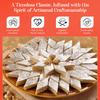 ASHA SWEETS Premium Handcrafted Kaju Katli 250gm and Navrathana Mixture 500gm|Authentic Indian Cashew Barfi With Tea Time Snack| Exclusive Sweets Namkeen Gift Box For Any Occasion and Celebration |Delicious & Healthy Combo view 3