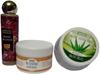 Bhuvika Waxing Kit with Waxing Powder(100g), Rose Water(120ml) and Aloe Vera Gel(250g), Complete Hair Removal Set view 1