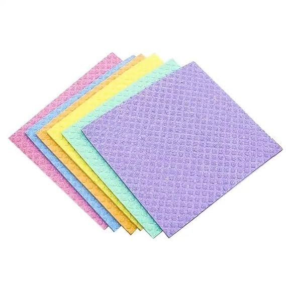 DHRUTI ENTERPRISE Cleaning Sponge Sheets, Multi-Colour, 3-Pack, Kitchen Cleaning Wipes
