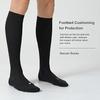 Football Soccer Socks for Men, Youth, Boys Compression Over Knee High Elasticity Performance Athletic Socks (Black, L) view 4