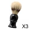 Enakshi 3xHair Shaving Brush Synthetic Bristles Hair Salon Shave Brush Black PP Handle|Health & Beauty | Shaving & Hair Removal | Shaving Brushes & Mugs view 2