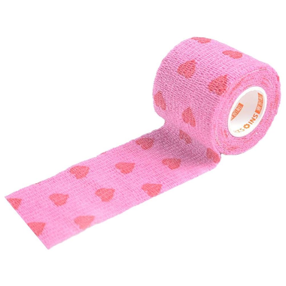 CALANDIS Elastic Non-Woven Self Adhesive Cohesive Wrap Bandage Tape Roll 2 inch Pink | Bandages, Gauze & Dressings | First Aid | Health Care