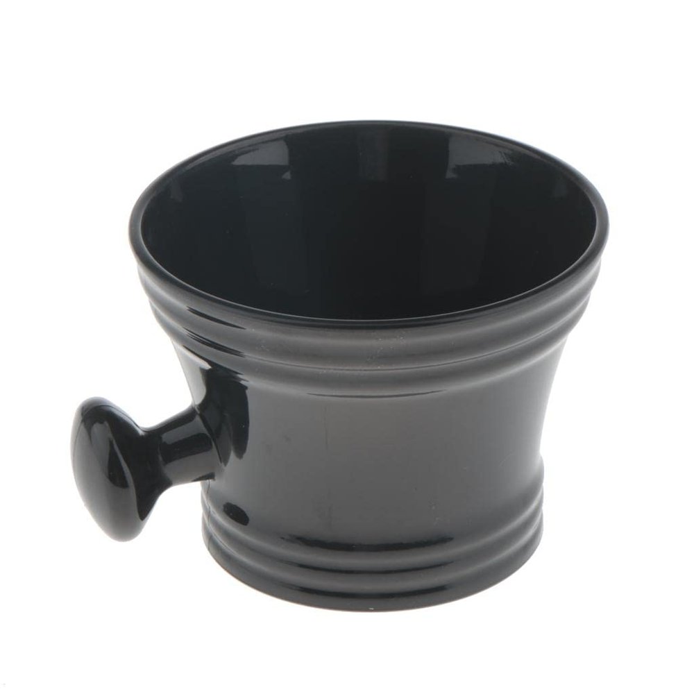 CALANDIS Black Plastic Men's Shaving Mug Bowl Barber Beard Shave Brush Soap Mug Cup | Shaving Brushes & Mugs | Shaving & Hair Removal