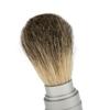 CALANDIS Silver Shaving Brush in Travel Tube Beard Moustache Full Size Shave Brush Tool in Aluminum Metal Tube Case Lightweight | Shaving Brushes & Mugs | Shaving & Hair Removal view 2