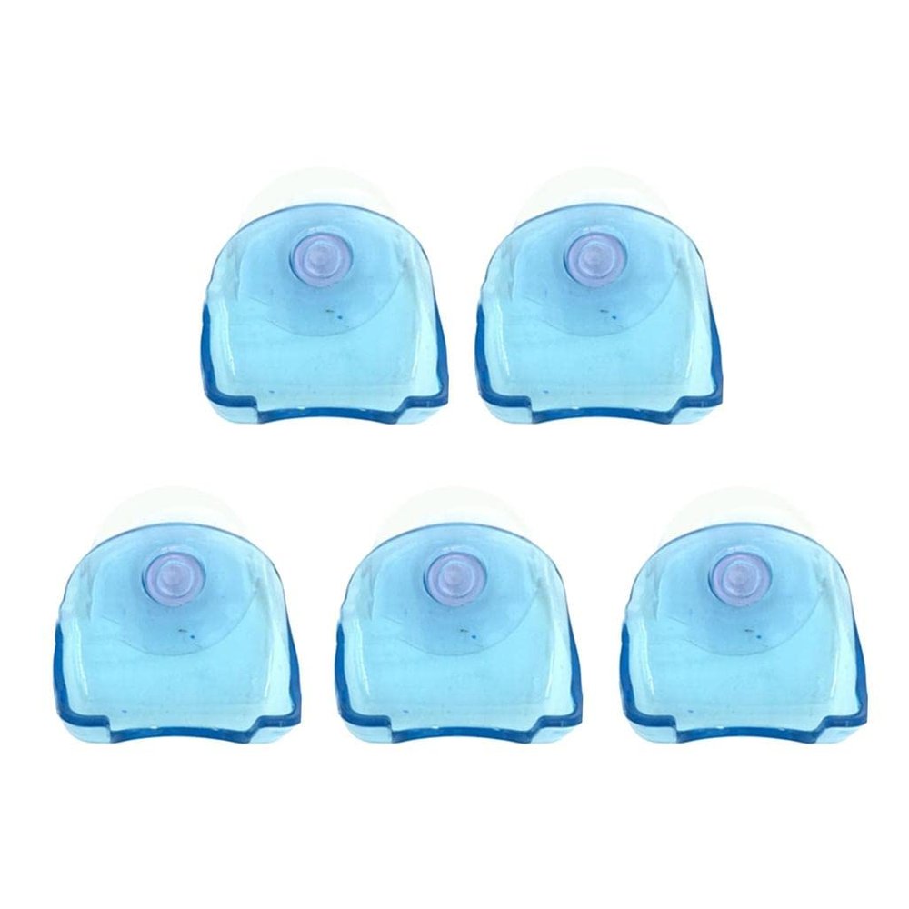 CALANDIS 5 Pcs Plastic Suction Cup Shaver Holder Racks Bathroom Organizer Blue | Shaving Brushes & Mugs | Shaving & Hair Removal