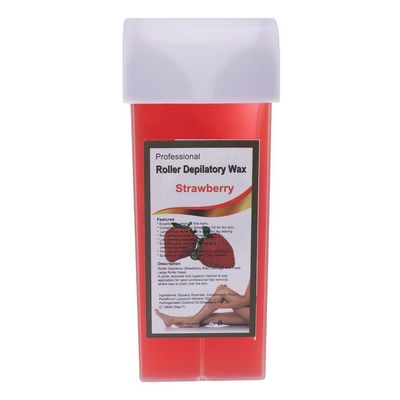 CALANDIS 100g Roll On Depilatory Wax Cartridge Heater Waxing Hair Removal Strawberry | Waxing Supplies | Shaving & Hair Removal