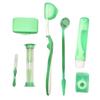 CALANDIS 8 Kit Orthodontic Set Oral Care Cleaning Protective Wax Brush Floss Green | Other Health Care Supplies | Health Care view 1