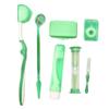 CALANDIS 8 Kit Orthodontic Set Oral Care Cleaning Protective Wax Brush Floss Green | Other Health Care Supplies | Health Care view 3