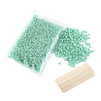 CALANDIS 500g Hot Film Hard Wax Beans Hair Removal Beads +10 Sticks Tea Tree | Waxing Supplies | Shaving & Hair Removal