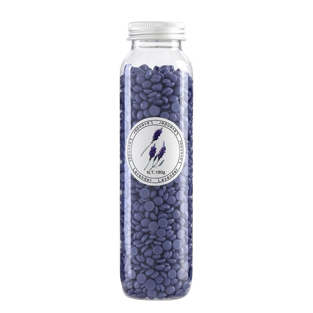 CALANDIS 180g Wax Beans Hair Removal Full Body Depilatory Hard Wax Beans Lavender | Waxing Supplies | Shaving & Hair Removal