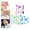 CALANDIS 8 Kit Orthodontic Set Oral Care Cleaning Protective Wax Brush Floss Purple | Other Health Care Supplies | Health Care view 4