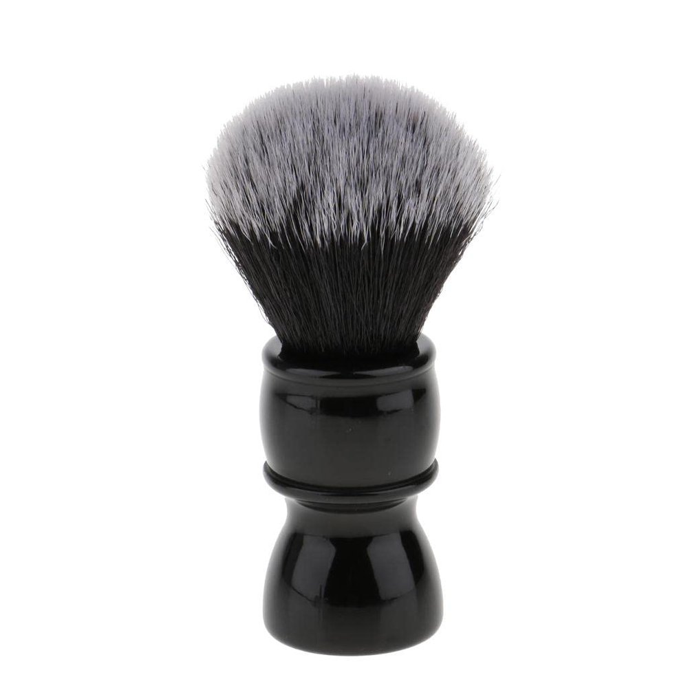 CALANDIS Men Barber Salon Shaving Grooming Brush Resin Handle Nylon Hair Black | Shaving Brushes & Mugs | Shaving & Hair Removal