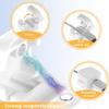 ALI SHIPPING Magnetic Cable Organizer Holder | Self-Adhesive Desk Cable Clips for Managing Phone Charging Cords & Wires | Wire Holder for Home, Office, Car & Nightstand | Pack of 6 (White) view 3