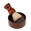 CALANDIS Wood Men's Bristle Shaving Brush Shave Mug Bowl Barber Beard Soap Cup Set | Shaving Brushes & Mugs | Shaving & Hair Removal view 2