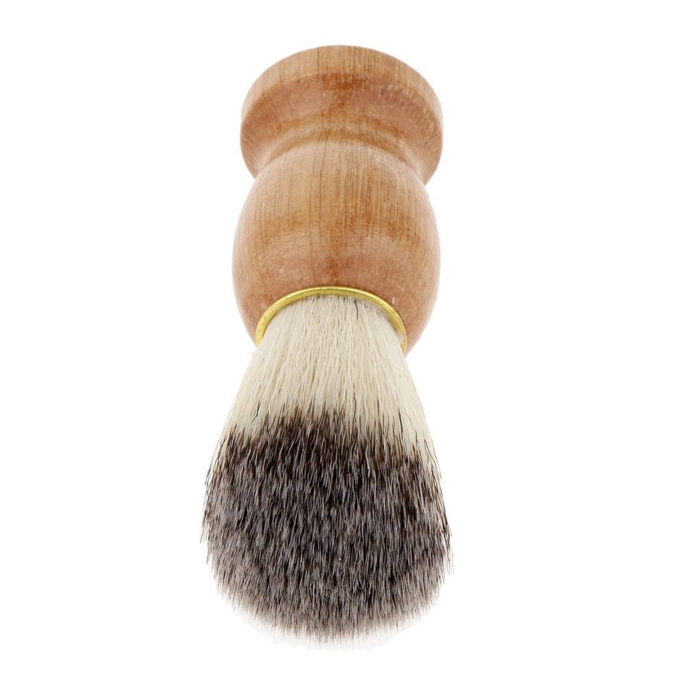 CALANDIS Men Gift Shave Shaving Brush Pro Barber Salon Bristle Brush Wood Handle Dust Cleaning Tool | Brushes & Combs | Hair Care & Styling