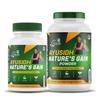 AYUSIDH SANSTHAN Nature's Gain - Combo of Natural Weight Gain Formula Capsules & Powder with 11 Herbs, 100% Organic Ayurvedic Supplement for Muscle Growth and Strength for men women view 1