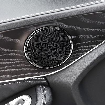 CALANDIS 4 Pieces Car Door Speaker Ring Cover Trim for Mercedes Black | Trim | Interior | Car & Truck Parts | Parts & Accessories