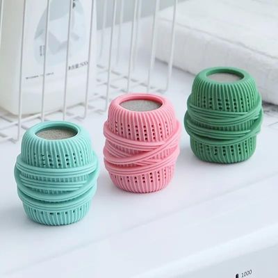Loveelyduo 2 Pcs Washing Machine Laundry Ball, Reusable Fabric Softener Ball, Silicone Soft Laundry Dryer Balls for Quick Drying