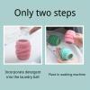 Loveelyduo 2 Pcs Washing Machine Laundry Ball, Reusable Fabric Softener Ball, Silicone Soft Laundry Dryer Balls for Quick Drying view 4