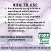Deevyam Oral Care Whitening Kit with Herbal Toothpaste I Chemical Free I Herbal Mouthwash I Bamboo Adult Toothbrush I Free Bamboo Tongue Cleaner I LDPE Pouch I Pack of 4 Combo view 3