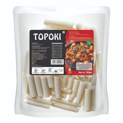 Authentic Korean Tteokbokki Rice Cake Kit 250g | Sweet & Spicy Gochujang Sauce | Street Food Snack Ready in 5 Mins | Chewy Rice Cakes for Ramen, Stir-Fry, BBQ & Dumplings | Vegan, Halal