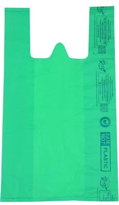 Jagriti Biosol 100% Biodegradable and Compostable Carry Bag, Grocery Bag, Eco-Friendly Bag for Shops & Homes, Pack of 50 carry Bags (13x16)