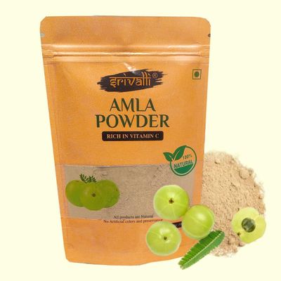Amla Powder 300g | 100% Natural Gooseberry | Rich in Vitamin C | For Hair Growth, Skin Brightening & Immunity | Herbal Ayurvedic Powder