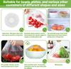 RIPIENO 100 PCS Fresh Keeping Bags, Reusable Elastic Food Storage Covers,Stretch Adjustable Bowl Lids, Universal Kitchen Wrap Seal Bags for Cover Food Vegetables Fridge Storage view 3