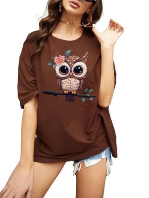 ABSOLUTE DEFENSE Oversize Tshirt Baggy for Women Girl Cotton Casual Stylish Latest Beige Black Peach Blue Maroon Lavender Pink Brown White 299 399 Under