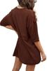 ABSOLUTE DEFENSE Oversize Tshirt Baggy for Women Girl Cotton Casual Stylish Latest Beige Black Peach Blue Maroon Lavender Pink Brown White 299 399 Under view 2