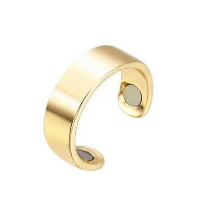 4beauty Therapy Blood Sugar Control Ring | Adjustable Magnetic Therapy Ring for Blood Sugar Management |Lymphatic Drainage, Pain Relief (Gold)