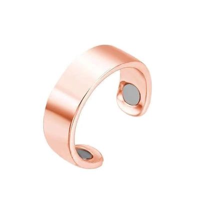 4beauty Therapy Blood Sugar Control Ring | Adjustable Magnetic Therapy Ring for Blood Sugar Management |Lymphatic Drainage, Pain Relief (Rose Gold)
