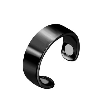 4beauty Therapy Blood Sugar Control Ring | Adjustable Magnetic Therapy Ring for Blood Sugar Management |Lymphatic Drainage, Pain Relief (Black)