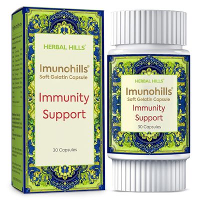 Herbal Hills Imunohills Capsules Immunity Support (30 count (Pack of 1))
