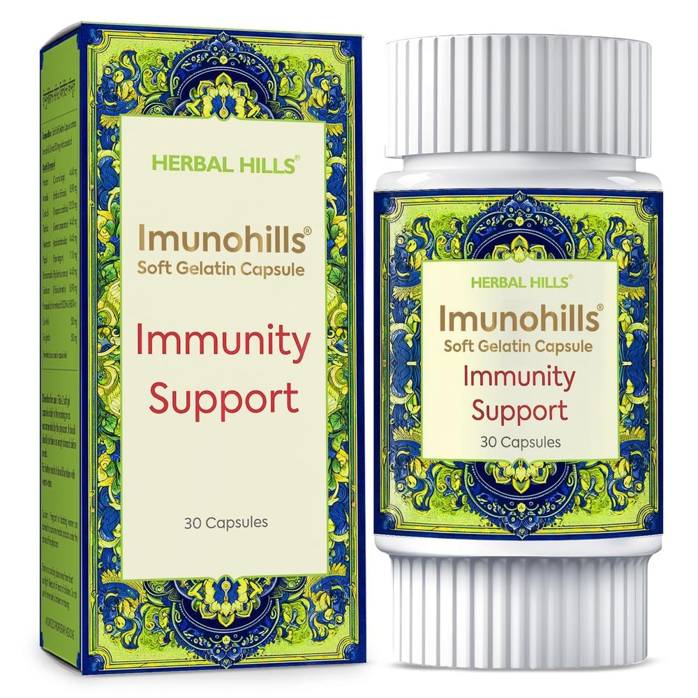 Herbal Hills Imunohills Capsules Immunity Support (30 count (Pack of 1))