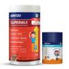 Gritzo SuperMilk Growth+ (Formerly Height+) (13+y Boys) (Double Chocolate, 400g) with Super Gummies (Natural Orange Flavour, 30 Gummies) | Pack of 2 | Zero Refined Sugar, 20 Vitamins & Minerals view 1