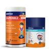 Gritzo SuperMilk Weight+ (7-12y) (Double Chocolate, 400g) with Super Gummies (Natural Orange Flavour, 30 Gummies) | Pack of 2 view 1