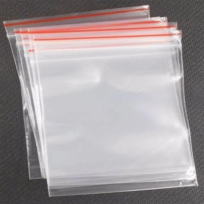 PURECRATE Zip Lock Pouch Reusable Transparent Plastic Bags, Strong Zip Lock Storage Pouches and Durable Side Press Seal Pack of 50 Pieces (3 * 4 Inch)