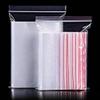 PURECRATE Zip Lock Pouch Reusable Transparent Plastic Bags, Strong Zip Lock Storage Pouches and Durable Side Press Seal Pack of 50 Pieces (3 * 4 Inch) view 3