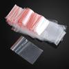 PURECRATE Zip Lock Pouch Reusable Transparent Plastic Bags, Strong Zip Lock Storage Pouches and Durable Side Press Seal Pack of 50 Pieces (3 * 4 Inch) view 4