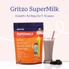 Gritzo SuperMilk Growth+ (Formerly Height+) (7-12y Boys) (Double Chocolate, 800g) with Super Gummies (Natural Orange Flavour, 30 Gummies) | Pack of 2 view 4