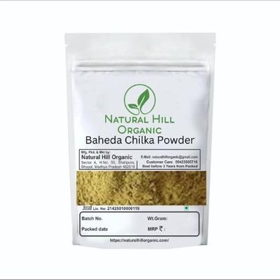 Natural Hill Organic Baheda Chilka Powder-50g-Herbal Support for Respiratory and Digestive Health-Natural-No Preservatives-